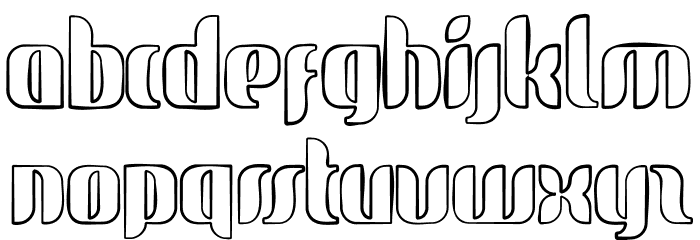 glide sketch sketch Font LOWERCASE