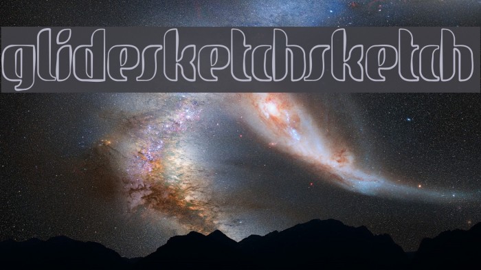 glidesketchsketch Font examples