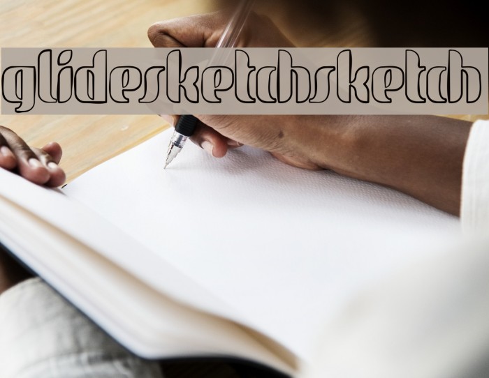 glidesketchsketch Font examples