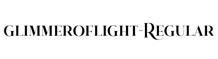 glimmeroflight-Regular  Descarca Fonturi Gratis