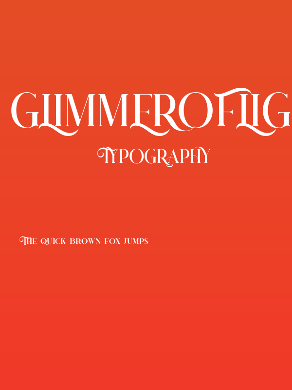 glimmeroflight-Regular Poster