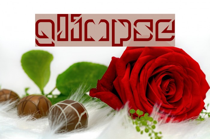glimpse Font examples