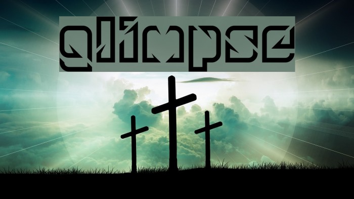 glimpse Font examples