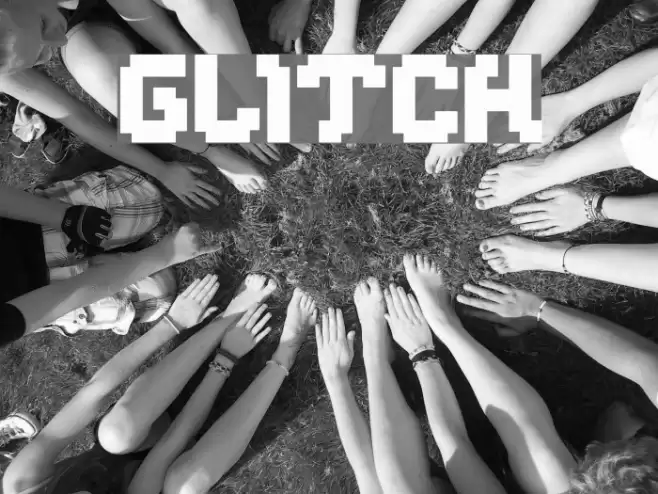 glitch Font examples