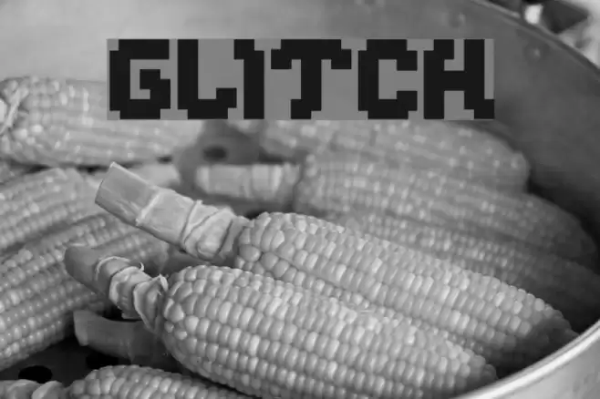 glitch Font examples