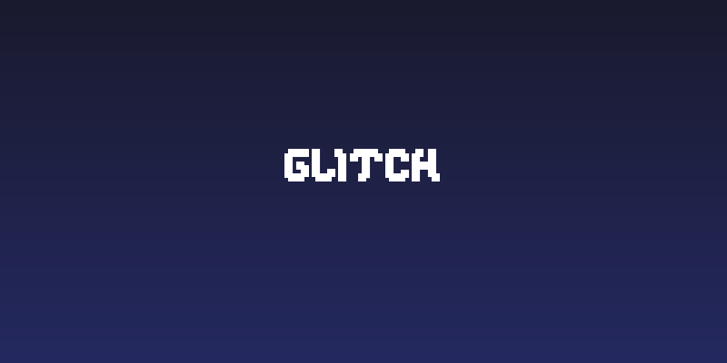 glitch Social Header