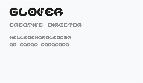 glover Business Card