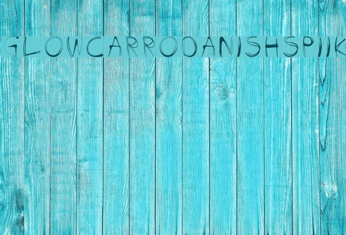 glow-carro-danish-spiik Font examples