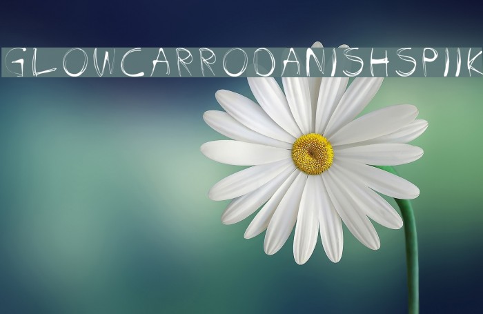 glow-carro-danish-spiik Font examples