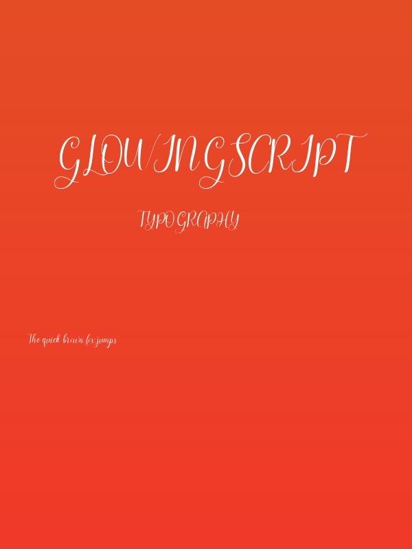 glowingscript Poster