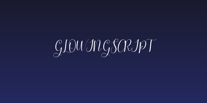 glowingscript Social Header
