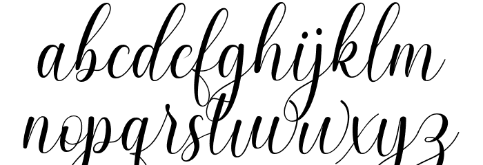 glowingscript Font LOWERCASE