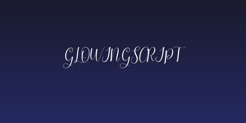 glowingscript Social Header
