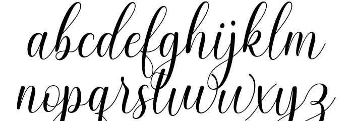 glowingscript Font LOWERCASE