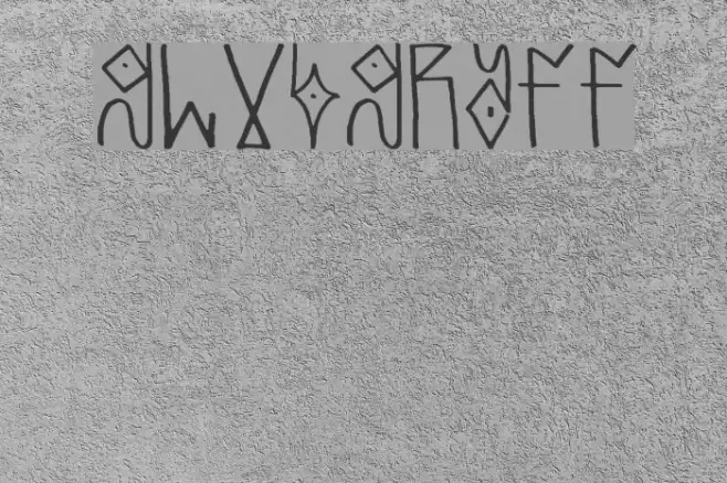 glubgraff Font examples