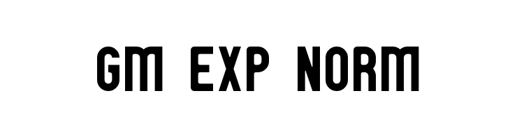 GM Exp Norm  Frei Schriftart Herunterladen