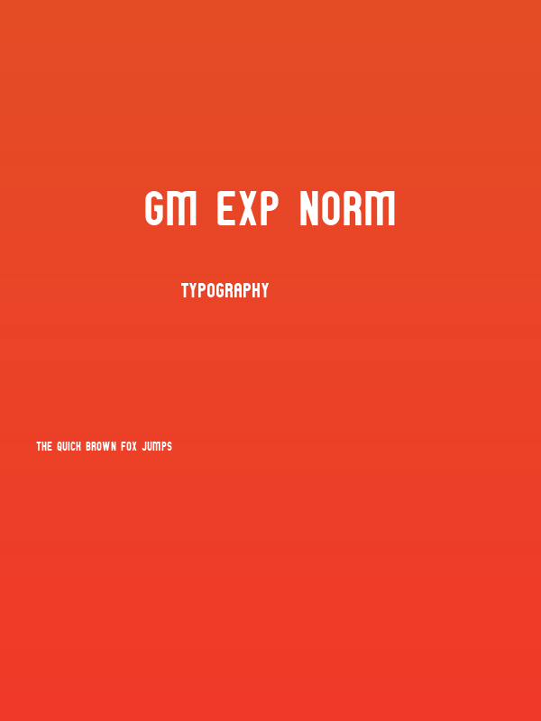GM Exp Norm Poster