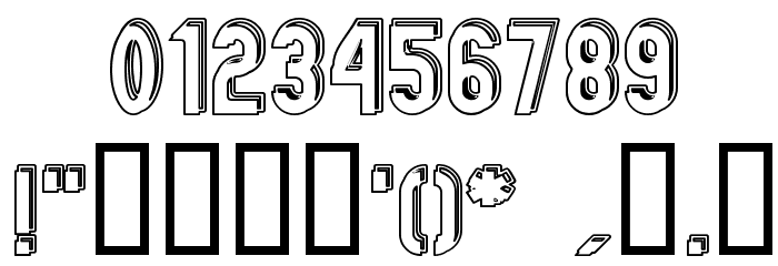 GM Exp Offset Doubleoutline Font OTHER CHARS