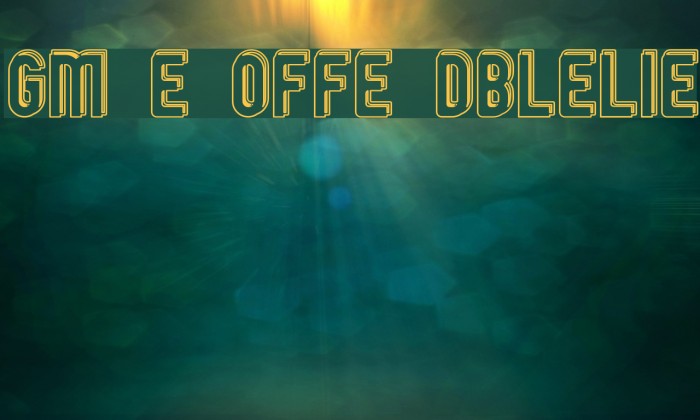 GM Exp Offset Doubleoutline Font examples