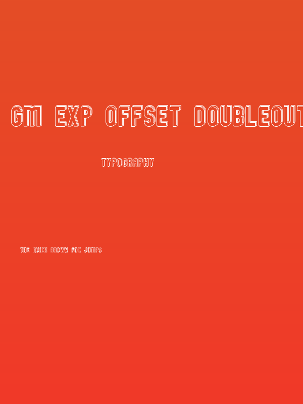 GM Exp Offset Doubleoutline Poster