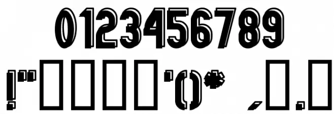 GM Exp Offset Outline フォント その他の文字