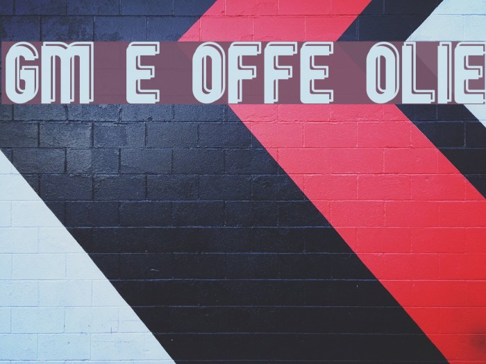 GM Exp Offset Outline Font examples