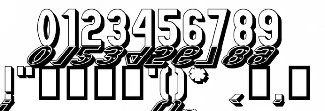 GM Exp Shadow Gravestone Font OTHER CHARS