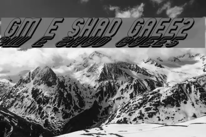 GM Exp Shadow Gravestone2 Шрифта examples