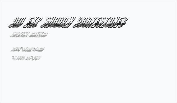 GM Exp Shadow Gravestone2 Business Card