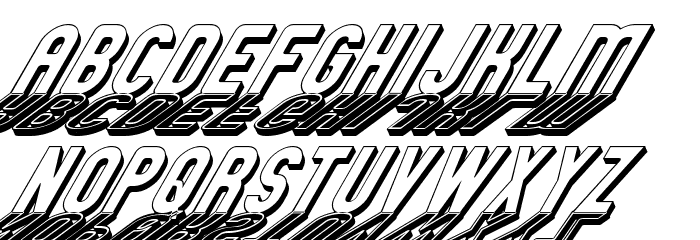 GM Exp Shadow Gravestone2 Font LOWERCASE
