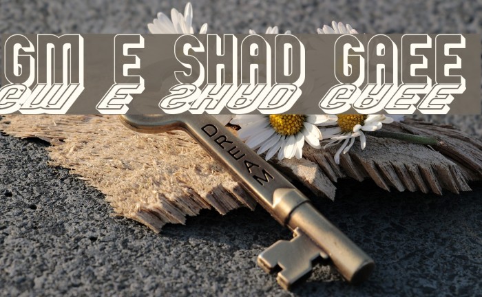 GM Exp Shadow Gravestone Font examples