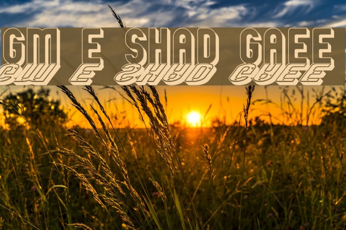 GM Exp Shadow Gravestone Font examples