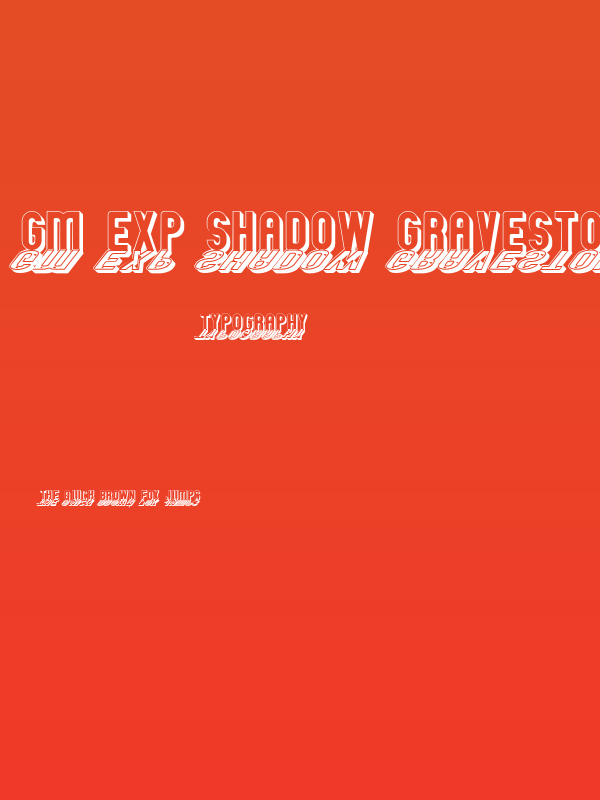 GM Exp Shadow Gravestone Poster