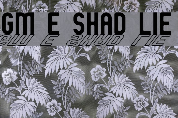 GM Exp Shadow outline Font examples