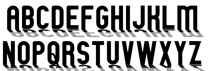 GM Exp Shadow Font LOWERCASE