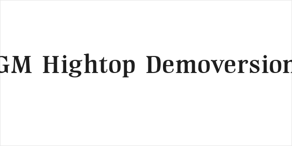 GM Hightop Demoversion Logo
