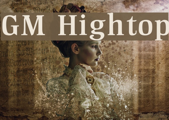 GM Hightop Font examples