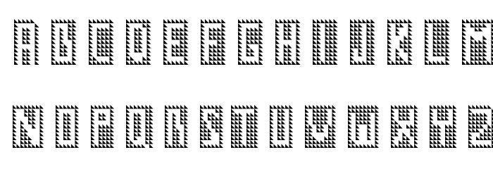 GM No1 Regular Font LOWERCASE