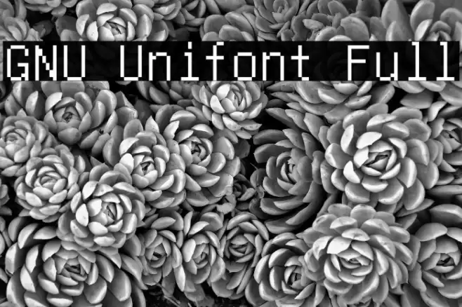 GNU Unifont Full Fuentes examples