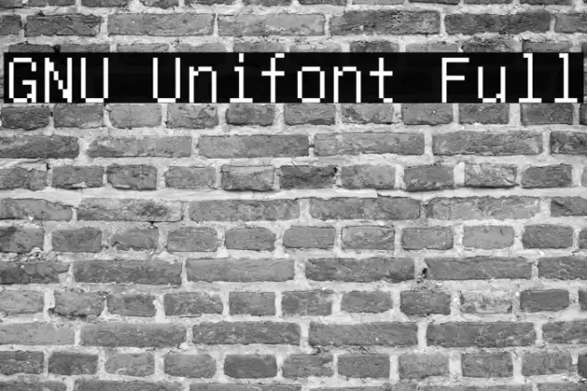 GNU Unifont Full Fuentes examples