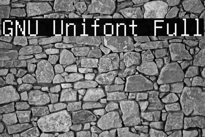 GNU Unifont Full Fuentes examples