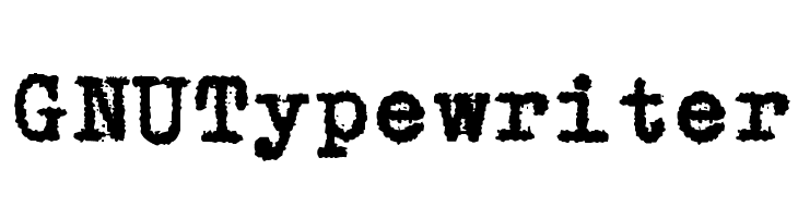 GNUTypewriter Font
