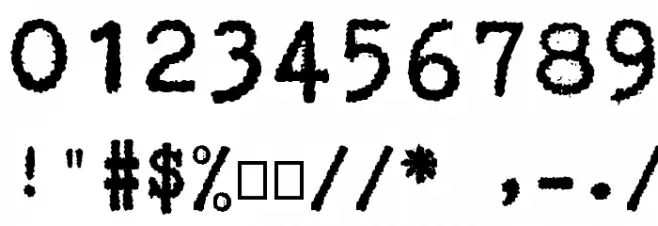 GNUTypewriter Font OTHER CHARS