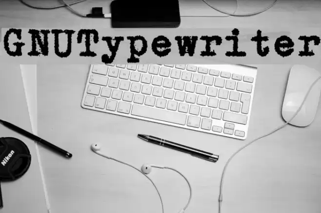 GNUTypewriter Font examples