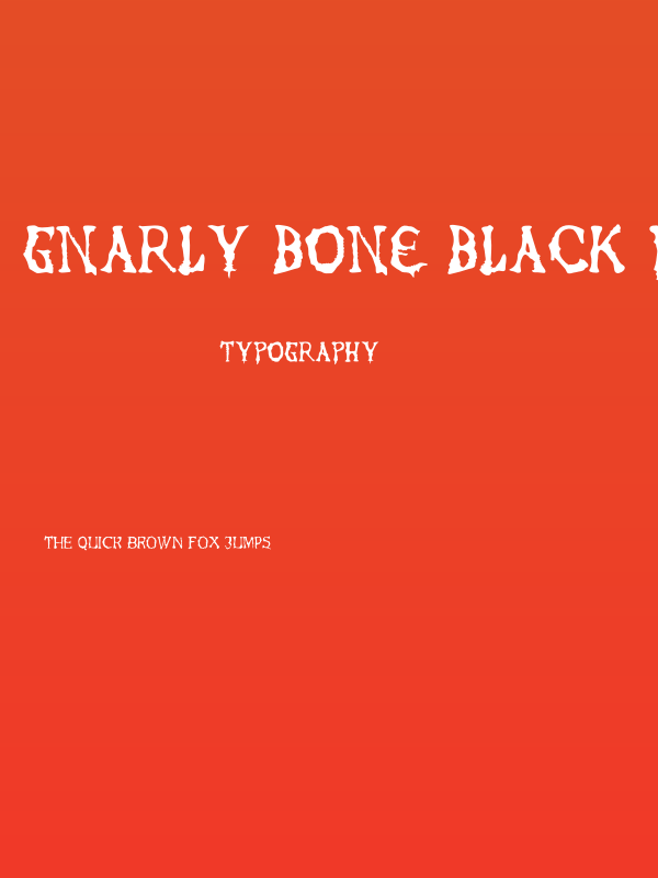 Gnarly Bone Black PERSONAL Regular Poster