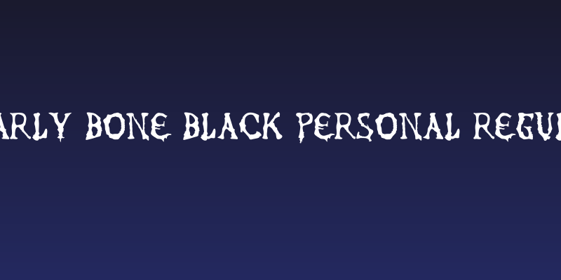 Gnarly Bone Black PERSONAL Regular Social Header