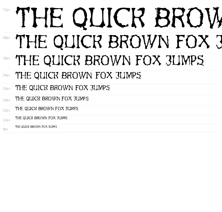 Gnarly Bone Black PERSONAL Regular Waterfall