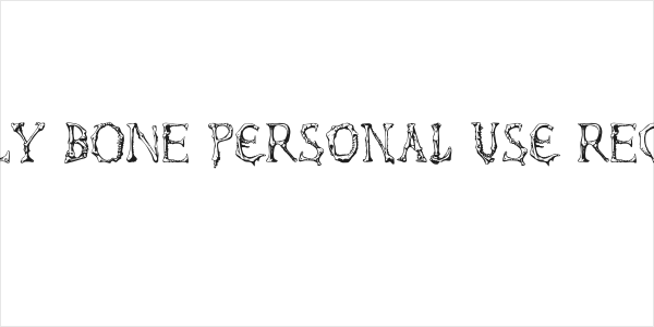 Gnarly Bone PERSONAL USE Regular Logo