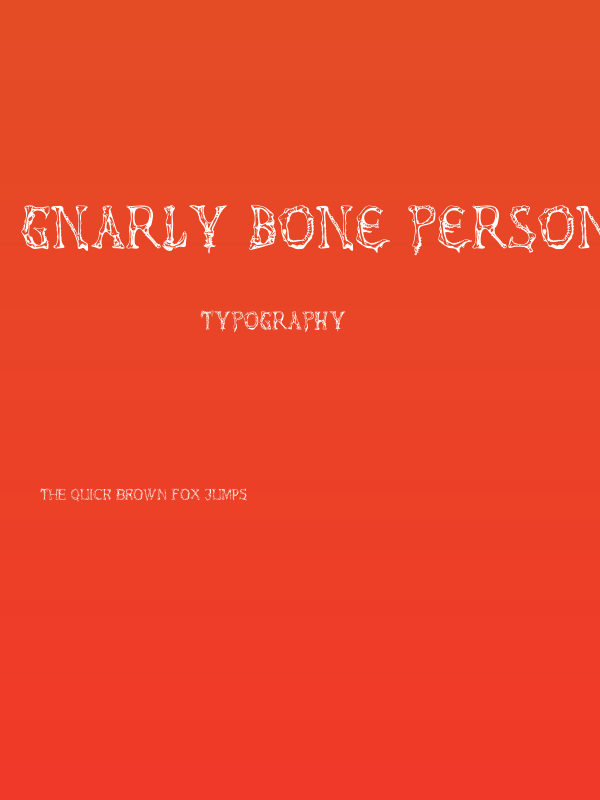 Gnarly Bone PERSONAL USE Regular Poster