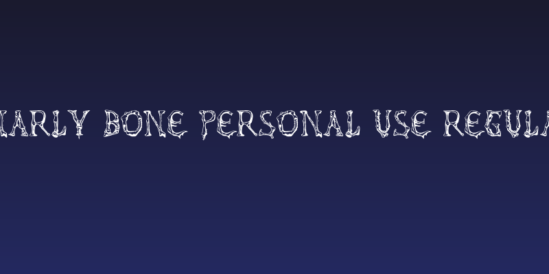 Gnarly Bone PERSONAL USE Regular Social Header